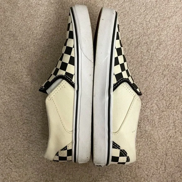Vans Black and White Checkerboard Slip-Ons - Picture 2 of 2